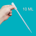 4 pcs 10ml Test tube Transparent plastic straw Liquid dropper Student stationery Chemistry class laboratory Teaching equipment