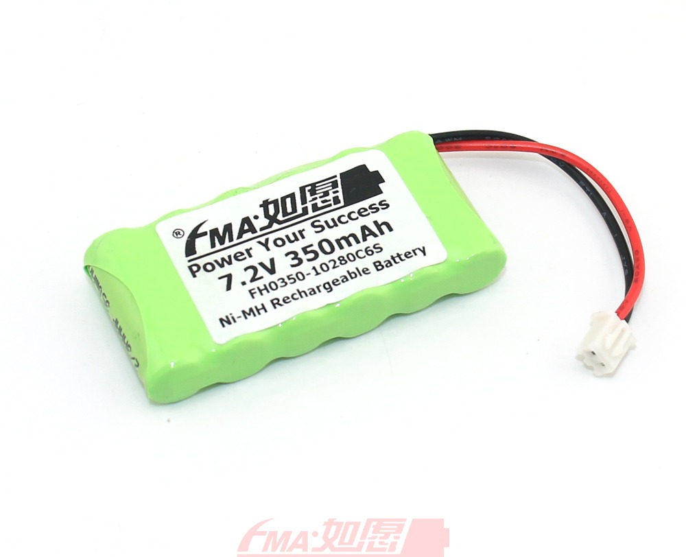Ni-MH 2/3AAA 7.2V 350mAH Rechargeable Battery pack w/XHR-2P 6SB