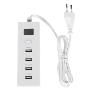 USB 4 Port Multifunction Charger Quick Charging 5V 2A Extension Socket(EU) for Mobile phone