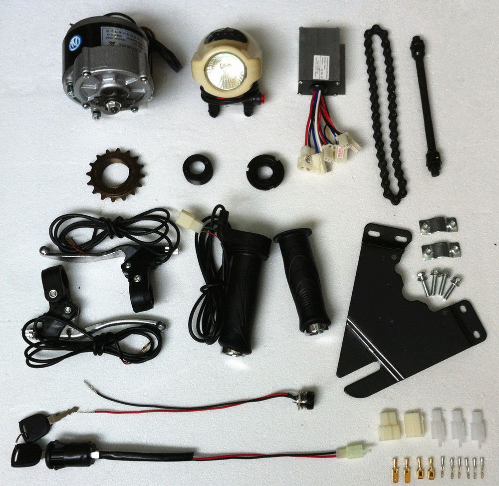 DC 36V 250W brush motor, DIY 22" - 28" electric bicycle kit , electric bicycle motor, E-bicycle kit, MY1016Z brush motor