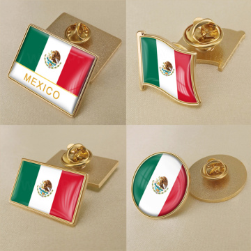 Coat of Arms of Mexico/Mexican Flag National Emblem Brooch Badges Lapel Pins