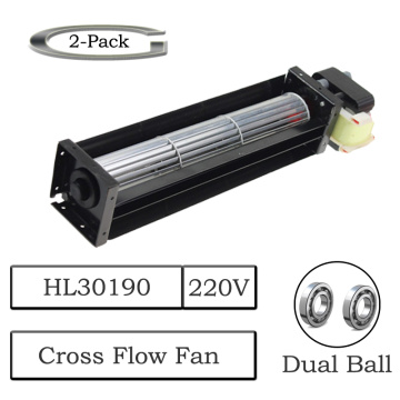 2PCS Gdstime AC 220V HL30190 Cross Flow Fan 270mmX50mmX48mm 12W Cooler Fan