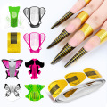 50pc/lot Nail Art Tools Nail Forms Extension Acrylic Builder Form Guide For Nail Extension Stencil Manicure Tools