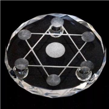 New 7 star plate Quartz Crystal Healing Ball Sphere Stand