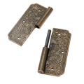 1Pc 60*50mm Antique Bronze Furniture Hinges Cabinet Drawer Door Hinge Decorative Fittings Jewelry Box Hinges Left Right