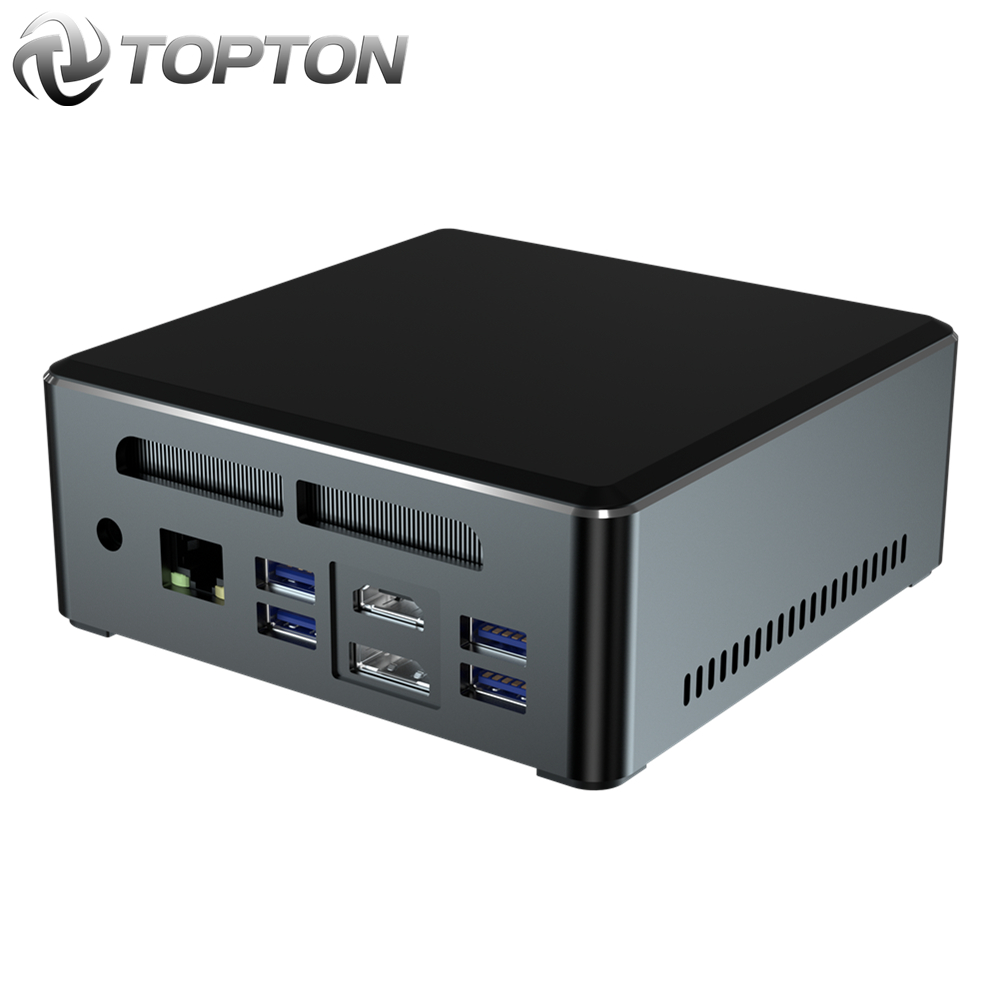 Topton Newest Mini PC AMD Ryzen 5 3550H 4 Cores 8 Threads 3.7GHz Desktop Computer Windows 10 64-Bit HDMI 2.0 DP 4K@60Hz Display