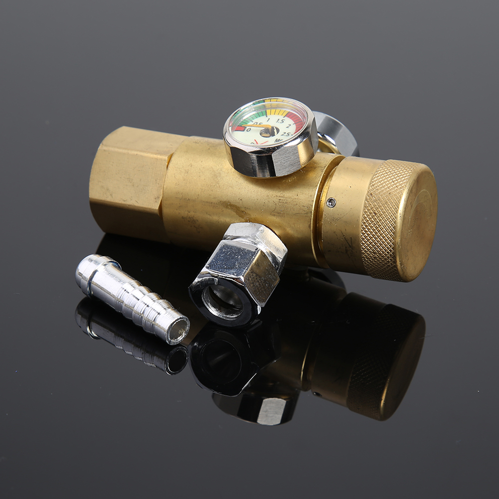 Air Compressor Pressure Regulator 0.4-25MPa Oxygen Gas Pressure Reducer Air Flow Regulator Gauge Meter Gas Measuring Tools