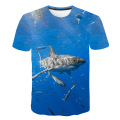 Summer 3D Fierce Shark kids T Shirts Blue Sea Fish boys and girls T Shirts Dreamy T Shirts New Design Tees Tops Dropshipping