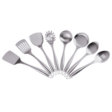8 piece full stainless steel cooking utensil set