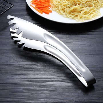 Stainless Steel Salad Tongs BBQ Kitchen Cooking Food Utensil Pasta Appetizers Pastries Barbecue Bread Serving Tongs