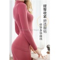 Solid Color Slim Women's Thermal Underwear Set Winter Turtleneck Cotton Long Johns Female Second Skin Thermo Clothing