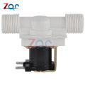 G1/2" Normally Closed Plastic Water Solenoid Valve 110V 220V AC 12V DC Flow Switch 0.02~0.8 Mpa