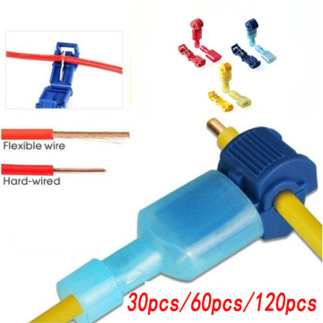 T-type break-proof quick wire terminal connector quick electrical cable connectors snap splice lock wire terminals wiring clip