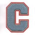 Soft Chenille Letter Patch for Varsity Clothing