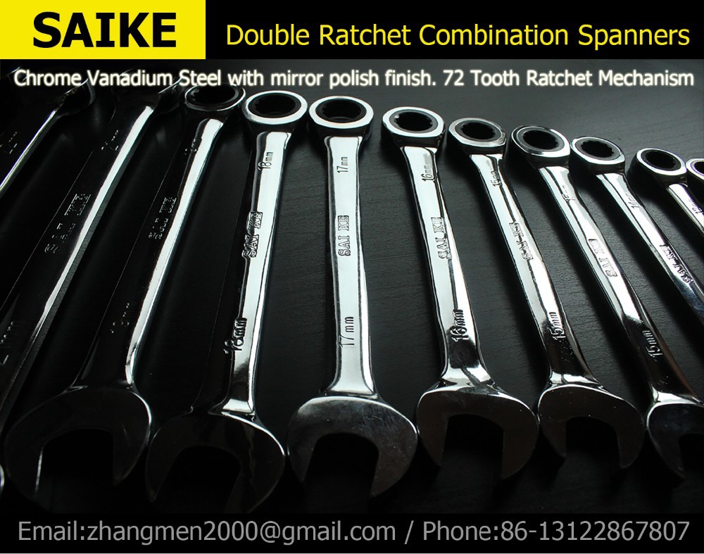 Ratchet Combination Metric Wrench Set Hand Tools Torque Gear Ring Wrenches Spanner