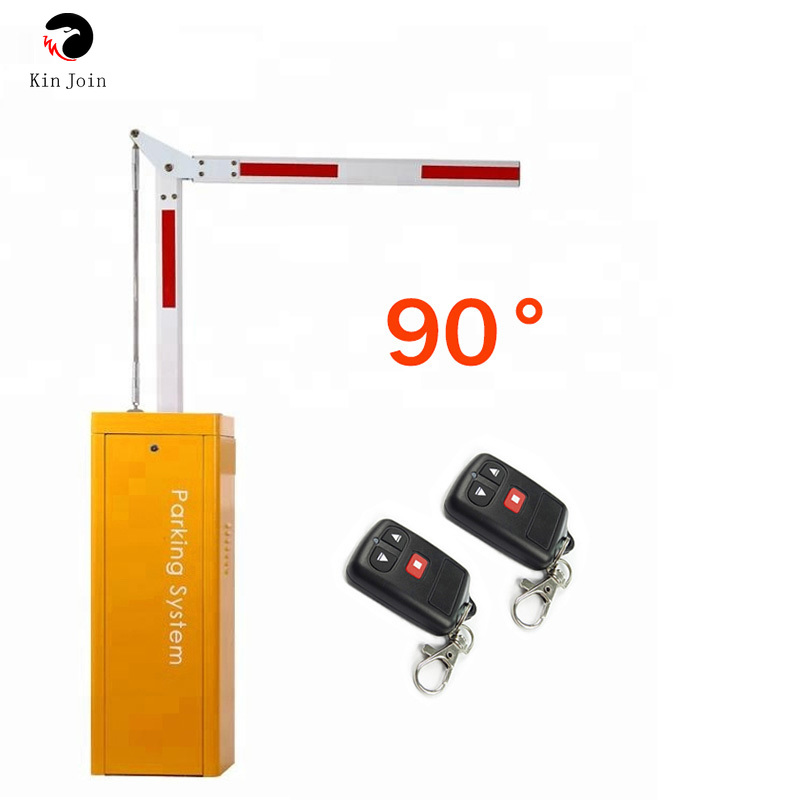 High End Electronic Car Parking Barrier Right Angle 90 Degree Curved Arm Remote Gate Arm Gate Automatic Barriere De Parking