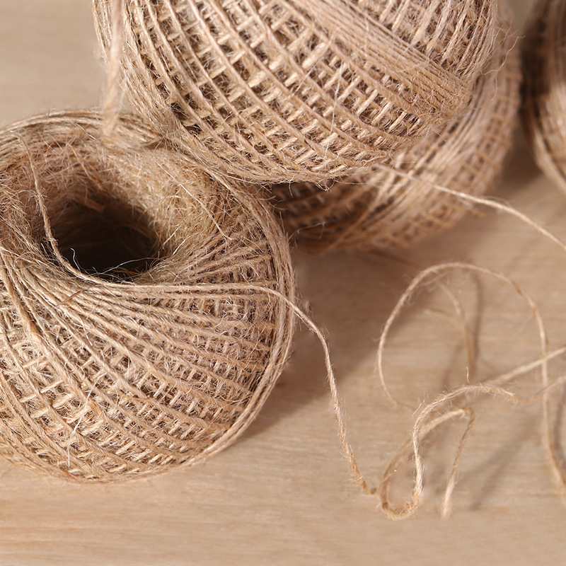100m/Roll Natural Hemp Rope DIY Tag Label Hang Rope Wedding Woven Home Decor Twine Jute String Gardening Cord Craft Gift Packing