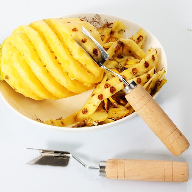 V Shaped Stainless Steel Pineapple Eye Peeler Seed Remover Fruit Knife Tools