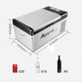 15L Mini Fridge Car Camping Freezer Car Refrigerator Compressor Cooler for Home Travel Fishing 12V/24V 45W for SUV universal