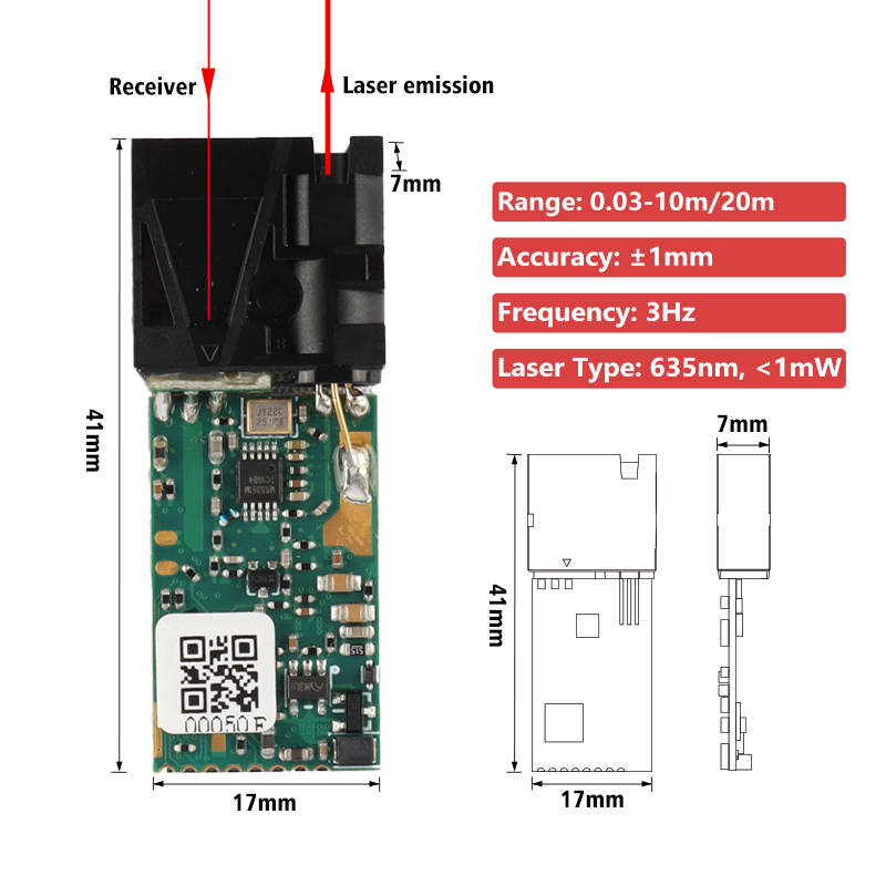 Arduino Laser Distance Measurement Sensor Module