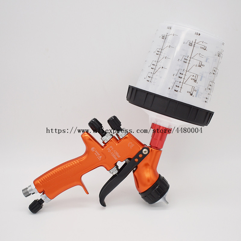 High quality gravity spray gun hvlp air spray gun 1.3mm 600CC paint mixing cup no-clean cup high-end spray paint tools