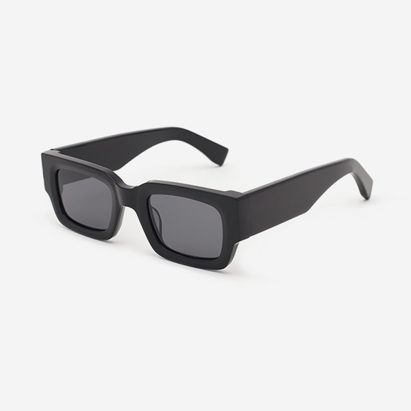 Square Shape Acetate  Unisex Sunglasses 22A6001