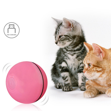 Electric Cat Toys Pet Interactive Toy Funny Interactive Rolling Ball LED Light Motion Activated Ball Pet Cat Toy Cat Pet Product