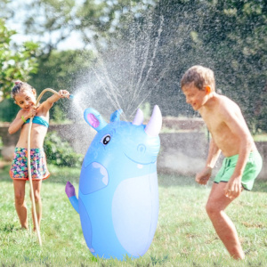 Inflatable Rhino Sprinkler Outdoor Backyard Sprinkler Toy