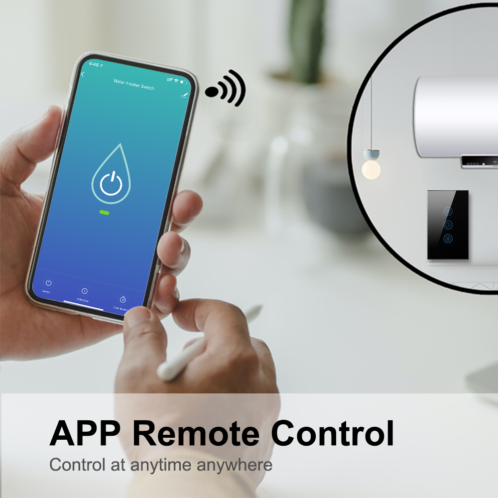 AVATTO 4400W /20A Smart WiFi Boiler Switch with 15/30 minTimer Function, Water Heater Switch Voice Works For Alexa Google Home