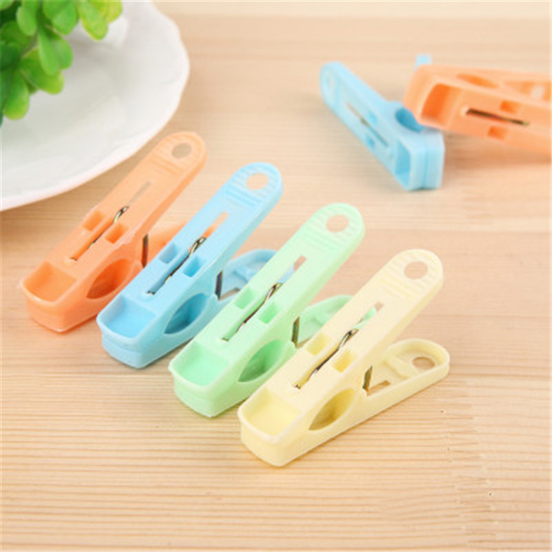 20Pcs/Pack Plastic Clothes Pegs Laundry Hanging Pins Clips Household Clothespins Socks Underwear Drying Rack Holder 6A0157