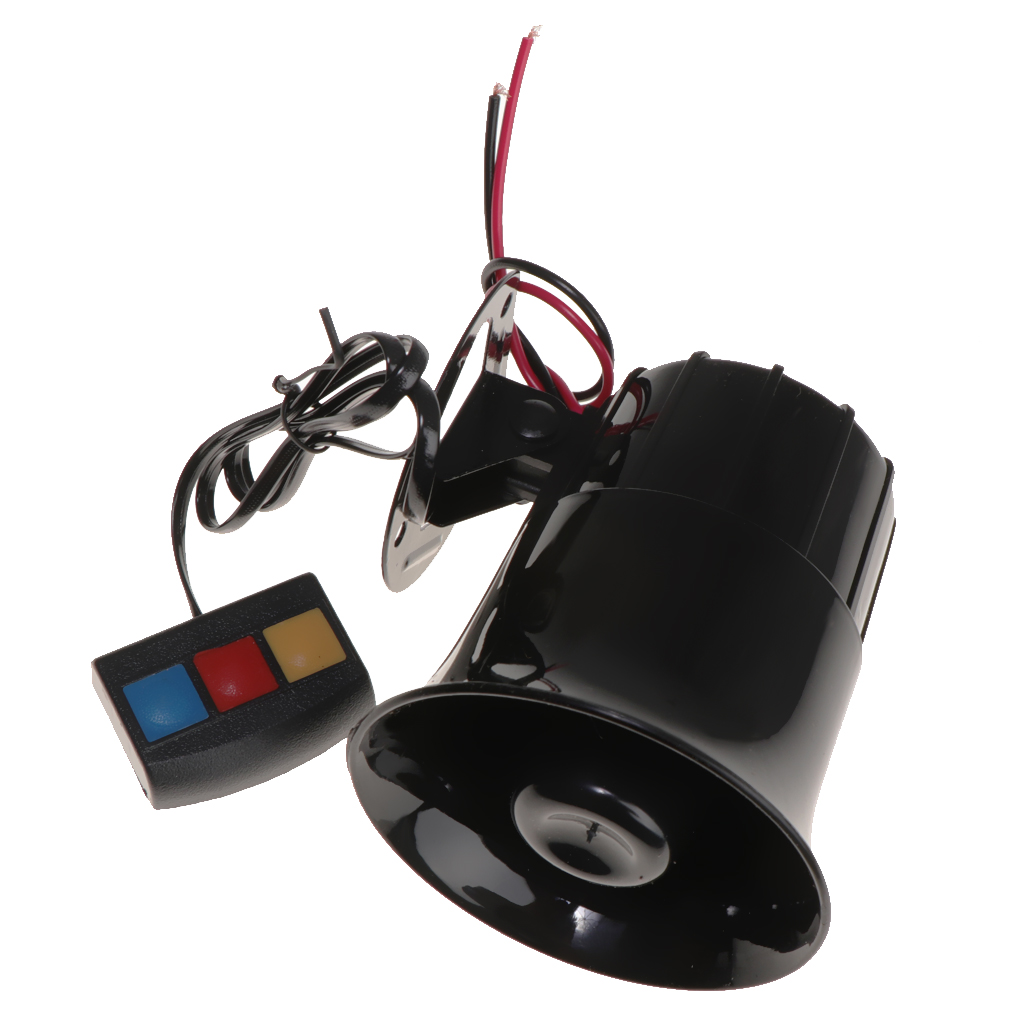 110db 12V 3Tone PA System Car Alarm Loud Speaker Horn Siren Alarm Speaker Amplifier For Truck Motorcycle Police Fire Speaker