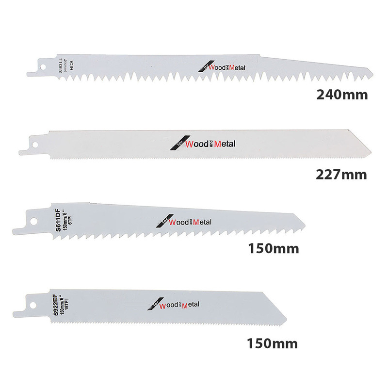 8 Pcs Set Reciprocating Saw Blades Electric Sawzall Hackzall Kit For Makita Hitach 611DF/S922EF/S1122HF/S15 Woodworking Tools