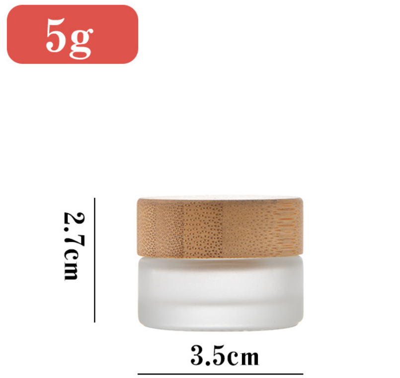 Frosted Glass Cream Jar