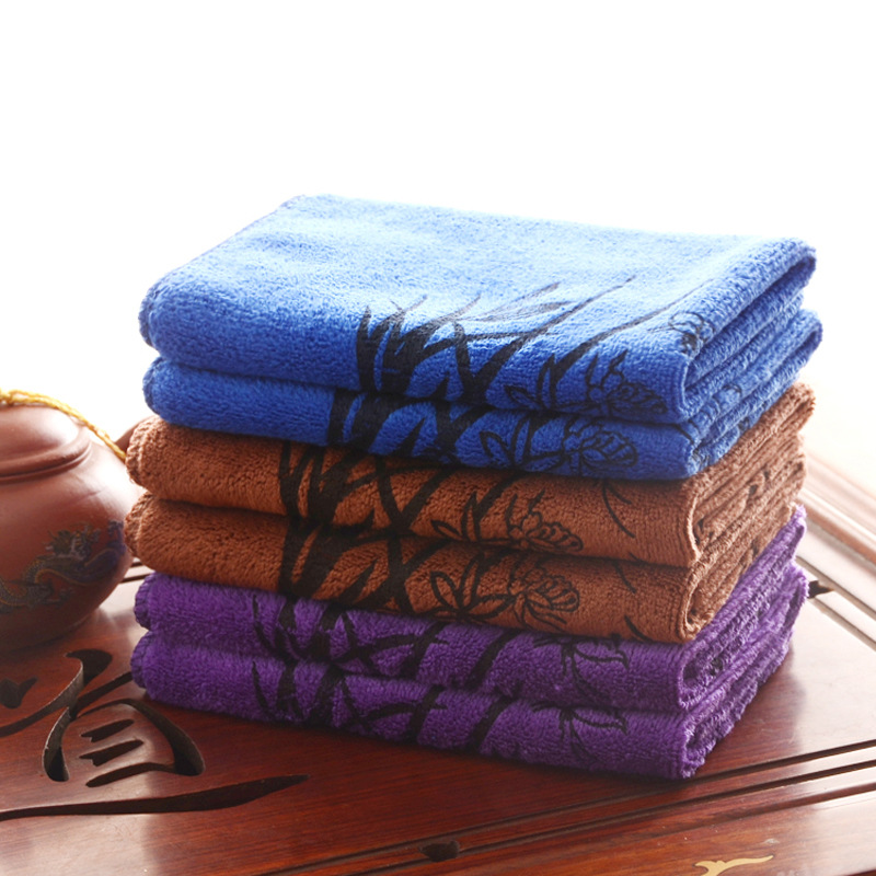 2 pieces/lot Microfiber Kitchen Towel Napkin Tea Towel Super Durable Absorb 100% Kung Fu Tea Tablecloth Tea Towel 30 * 30CM