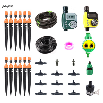 Home plant Watering Kits 8/11mm/10M & 4/7mm/20M Hose DIY Micro Drip Irrigation set With Adjustable Dripper System Irrigator