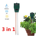 3 in 1 Plant Flowers Soil PH Tester Moisture Measuring humidity Light Meter Hydroponics Analyzer Gardening Detector Hygrometer