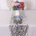 RU009S custom made free shipping amazing new large suqare silver gold rose gold sequin table runner