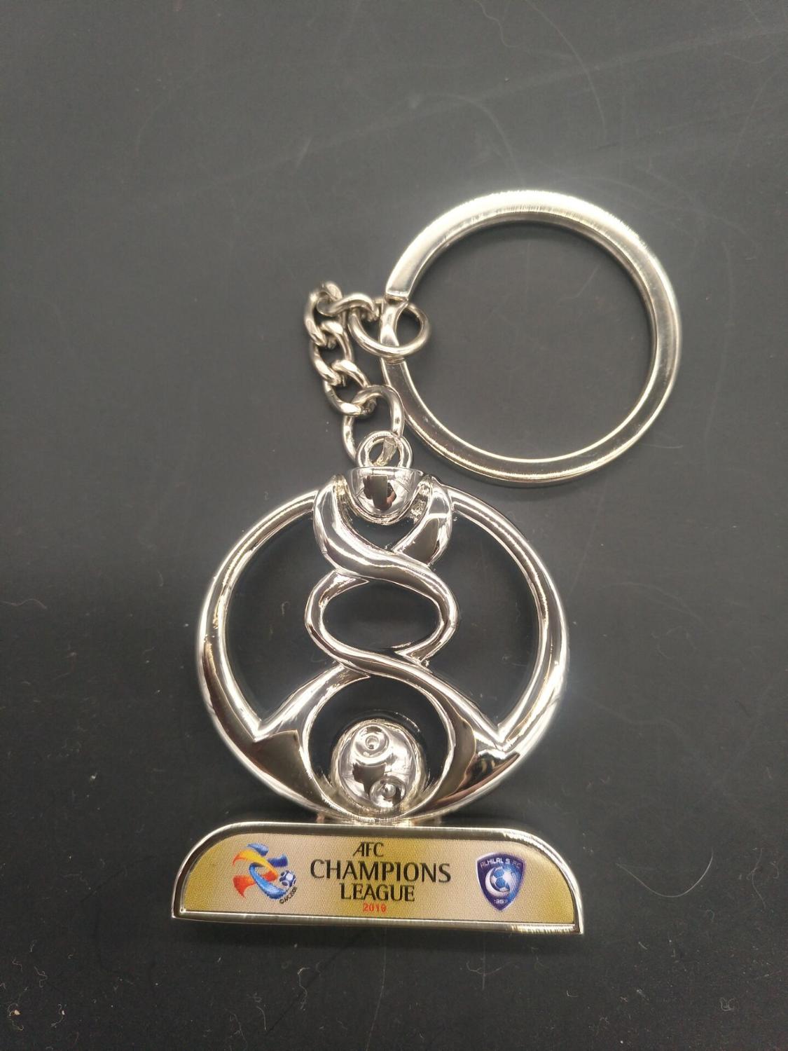 top quality alloy Asia league champions trophy keychain keyring Soccer Souvenirs Award Free Engraving christmas decoration