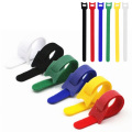 10Pcs Magic Sticky Self Adhesive Hooks Loops Tape Nylon Sticky Cable Ties Wire Strap Cord Wrap Fastening Organizer Management