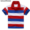 SAILEROAD 3-15Year Big Children Kids Polo Shirts For Summer 100% Cotton Turn-down Collar Teenager Boys Girls Tops Tees Blouse