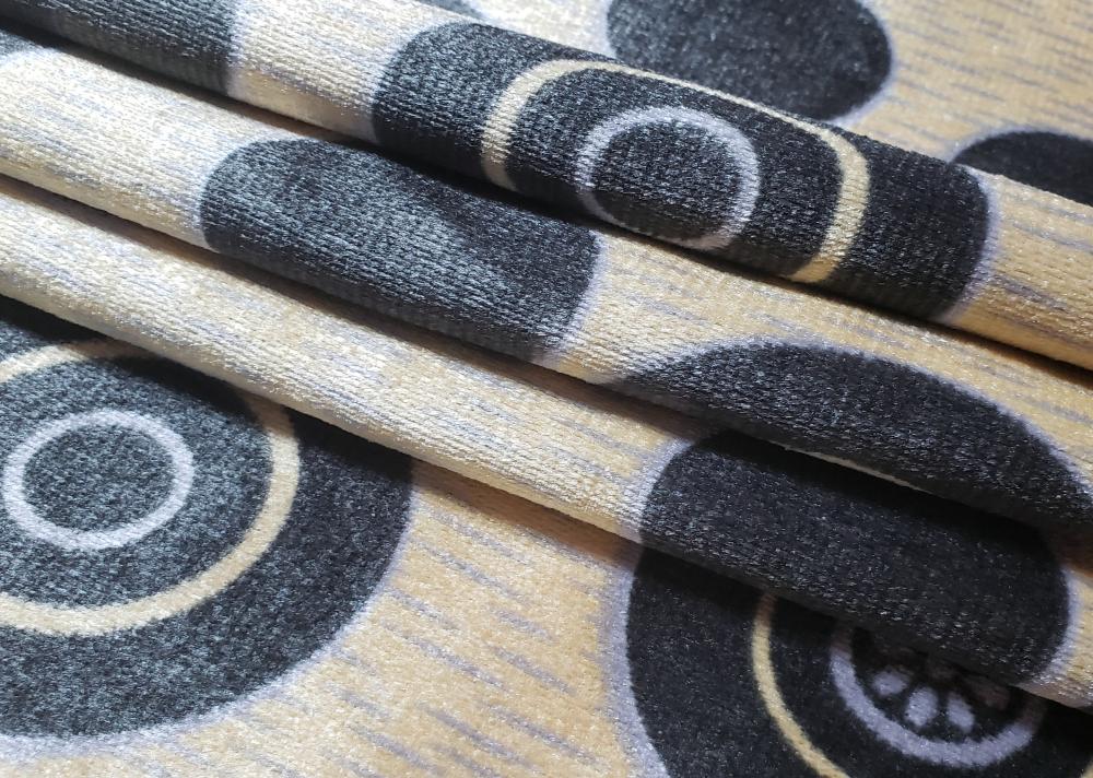 Upholstery Warp Knitting Printed Velvet Fabric B