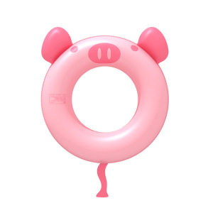 little pink pig swim ring inflatable ring