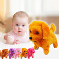1PCS Electric Toy Soft Plush Walking Glowing Realistic Teddy Dog Lucky Barking Dog Funny Simulation Moving Appease Baby Toys