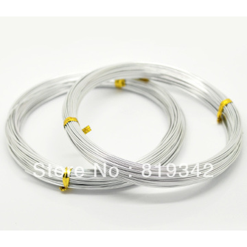 Free Shipping 5Rolls(5x20M) Silver Plated Color Aluminum Wire Jewelry Making 1mm