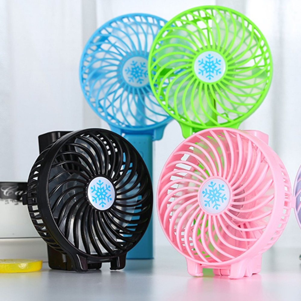 Portable Mini USB Fan Ventilation Foldable Air Conditioning Fans Hand Held Cooling Fan For Office Home Rechargeable Fan
