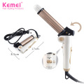 Kemei 3 In 1 Foldable Corn Curling Iron Hair Curler Household Tourmaline Ceramic Straightening Iron Women Hair Styling Tool 35D