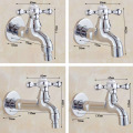Polished Chrome Wall Mounted Garden Bibcock Tap Bathroom Washing Machine Water Tap /Mop Pool Sink Faucet KD084