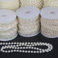 2-10Meters Fishing Line Artificial Pearls Beads Chain Flower For Wedding Decoration Bridal Bouquet Scrapbook Decoration