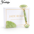 Natural Xiuyu Facial Massage Roller Guasha Scraping Board Set Double Heads Jade Stone Face Lift Body Slim Neck Thin Lift Tools