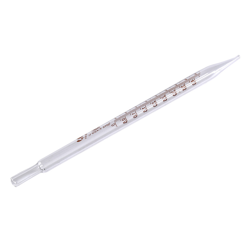 5ml 10ml Glass Transfer Pipettes Graduated Pipette without Rubber Bulb Lab Chemistry Dropper Dispensing